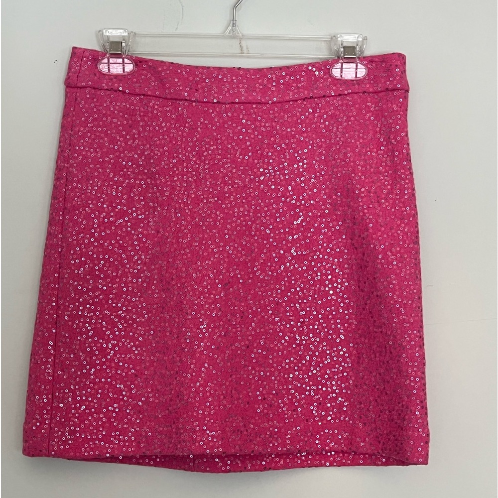 Pink sequin miniskirt (hits just above the knees). Worn 2 times.
